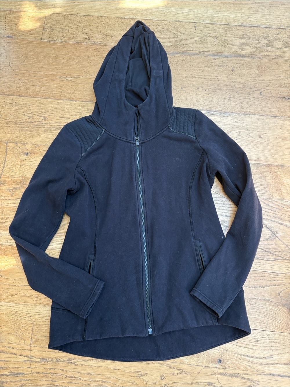 Athleta Hooded & Zippered Heavy Sweatshirt. Large